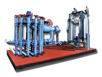 نظام قياس تدفق النفط والغاز لعدة آبار                     Multi-well Oil and Gas Metering Device