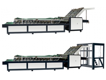 ماكينة تصفيح الكرتون النصف آلية FMT-1300/1450 (معدة تصفيح الكرتون المموج) 				   Semi-automatic Carton Laminating Machine (Flute Laminator)