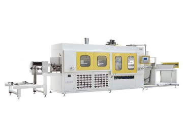 ماكينة التشكيل بالتفريغ الهوائي (فاكيوم) ذات السرعة العالية، فئة DXS 				   High Speed Vacuum Forming Machine