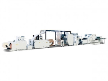 ماكينة تصنيع أكياس ورقية بقاعدة مربعة بتغذية الرول (وحدة تشكيل بطبقتين)، SBH330B DL02