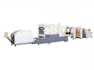 ماكينة تصنيع أكياس ورقية بقاعدة مربعة بتغذية الرول، SBH330B/450B