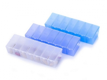 منظم أدوية والمكملات الغذائية، علب تنظيم حبوب الدواء البلاستيكية 			   Pill Container