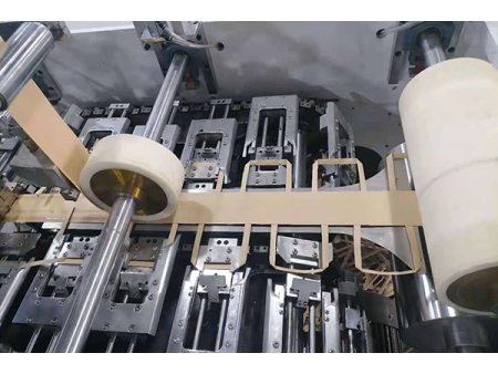 ماكينة تصنيع مقابض الأكياس الورقية المسطحة النصف آلية  XKBS-02