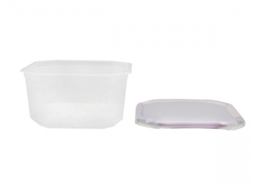 حاوية طعام بلاستيكية حجم 950 مل مع غطاء (وعاء بلاستيك لحفظ الأطعمة)، سلسلة   CX035