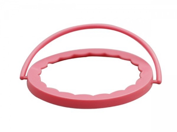 غطاء بلاستيكي دائري للأكواب مع مقبض (قُطر: Ø69.8mm)، سلسلة  CX022