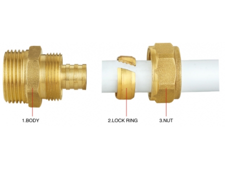 وصلات الضغط النحاسية، HS230 Brass Compression Fittings
