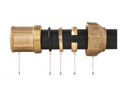 وصلات الضغط النحاسية للاستخدامات الشاقة، HS130 Heavy Duty Brass Compression Fittings