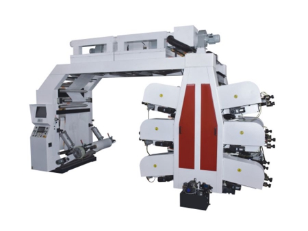 ماكينة طباعة فلكسو بسرعة ودقة عالية High Speed Flexo Printing Machine