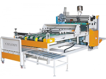 ماكينة طي ولصق صناديق الكرتون المضلع النصف آلية Semi Automatic Corrugation Box Folding Gluing Machine