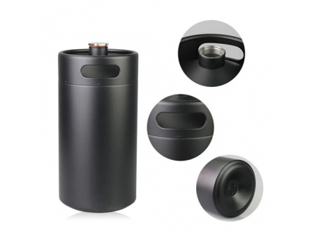 ترمس ستيل معزول بجدار مزدوج سعة 5 لتر/ حافظة سوائل ساخنة وباردة 5L Double Wall Vacuum Insulated Mini Keg
