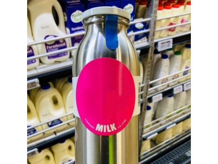 زمزمية ماء او حليب سعة 1.5 لتر/ قارورة ستانلس ستيل (قابلة لإعادة الاستخدام لأي مشروب) 1.5L Milk Bottle