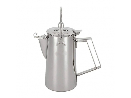 ابريق ستانلس ستيل سعة 1.8 لتر (للشاي والقهوة الحليب والمشروبات الأخرى للتخييم) 1.8L Camping Coffee & Tea Pot