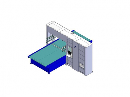 ماكينة CNC لقطع الفوم، GV6 (آلة CNC للقطع المحيطي للفوم بشفرة قطع رأسية)
