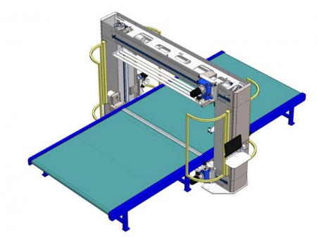 ماكينة CNC لقطع الفوم، HV6 (آلة CNC للقطع المحيطي للفوم بشفرة قطع أفقية ورأسية)