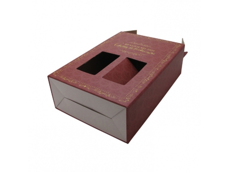 علب خمر، صندوق نبيذ بغطاء منفصل Rigid Setup Wine Box, Two Pieces Box