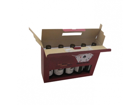 علب خمر، صندوق نبيذ بغطاء منفصل Rigid Setup Wine Box, Two Pieces Box