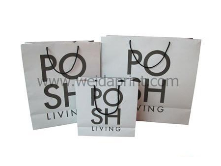 كيس ورقي مطبوع مع يد، أكياس تسوق Printed Paper Shopping Bag