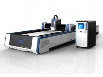 ماكينة تقطيع المعادن بالفايبر ليزر، مع طاولة متحركة  Fiber laser Cutting Machine with Shuttle Table
