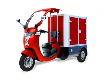 دراجة كهربائية ثلاثية العجلات لنقل البضائع (تكتك نقل بضائع) Three Wheeler Cargo Truck