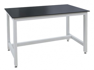 طاولة ذات قوائم مربعة على شكل H  H Frame Laboratory Bench (Square Leg)