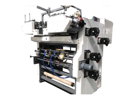 ماكينة تصنيع أكياس ورقية بقاعدة مربعة ويد مفتولة مع الطباعة Twisted Handles Block Bottom Bag Making Machine with Inline Printing