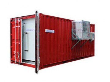 غرفة التبريد في حاوية، حاوية تبريد (كونتينر تبريد)  Containerized Cold Storage