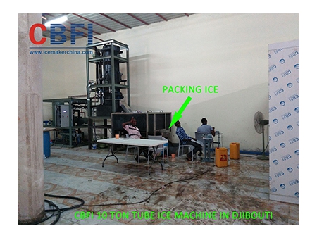مصنع إنتاج أنابيب الثلج في جيبوتي سعة 10 طن، سلسلة CBFI