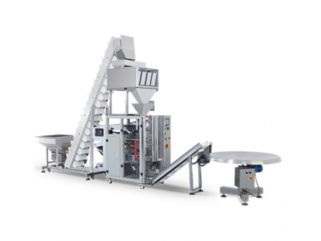 ماكينة تعبئة وتغليف رأسية نظام وزني لتعبئة الحبوب والسكر والشاي    Vertical Form Fill Seal Machine with Linear Weigher