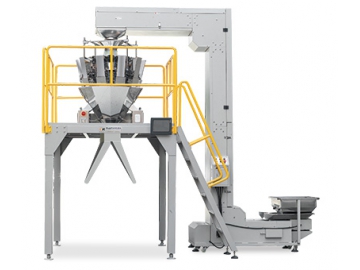 ماكينة تعبئة وتغليف رأسية لتعبئة رقائق البطاطس والبقوليات.. إلخ    Semi-automatic Vertical Form Fill Seal Machine with Multihead Weigher