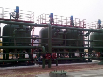 نظام الترشيح باستخدام قشور جوز الهند المفتتة                     Walnut Shell Filter Skid