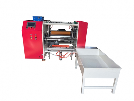 ماكينة تقطيع وإعادة لف استرتش فيلم ثنائية المحور دوبلكس (تقطيع أوتوماتيكي)