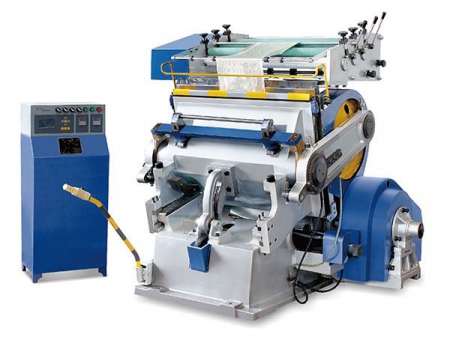 ماكينة الختم الساحن والقطع بالقوالب ذات التغذية اليدوية 				   Manual Fed Hot Stamping and Die Cutting Machine