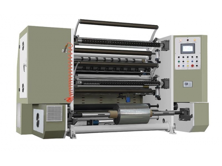 ماكينة سليتر تقطيع آلية ذات سرعة عالية وحدة التحكم PLC، FQL 				   PLC Control High Speed Automatic Slitting Machine