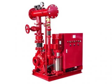 نظام مضخة مكافحة الحريق، سلسلة PEJ (مع مضخة كهربائية   المضخة المساعدة)  PEJ series Fire Pump System (with Electric Pump and Jockey Pump)