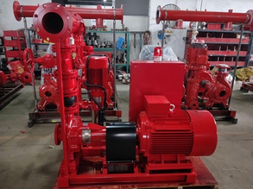 نظام مضخة مكافحة الحريق، سلسلة PEJ (مع مضخة كهربائية   المضخة المساعدة)  PEJ series Fire Pump System (with Electric Pump and Jockey Pump)