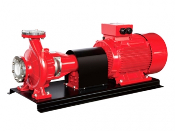 مضخة إطفاء الحريق طرفية السحب، سلسلة PSMF (ذات قضيب مكشوف ومحرك كهربائي)  PSMF series End Suction Fire Pump (Bare Shaft, محركات كهربائية Driven)