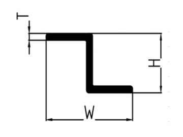 قطاعات الومنيوم شكل Z (كمر ألمنيوم شكل Z)