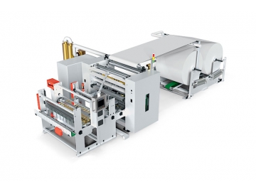 ماكينة طي وتغليف مناديل الوجه الورقية الآلية، TF-1500-2050 Automatic Facial Tissue Folding Machine