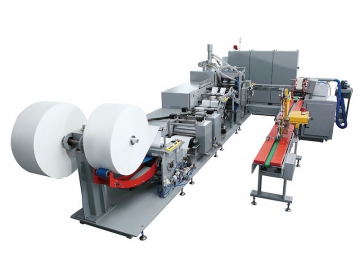 خط إنتاج وتغليف مناديل الجيب الورقية بالحزمة، TP-H150/TP-H250 Handkerchief Paper Converting Line (Pocket Pack)
