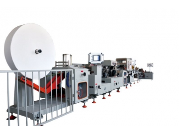 خط إنتاج وتغليف مناديل الجيب الورقية بالحزمة، TP-H150/TP-H250 Handkerchief Paper Converting Line (Pocket Pack)