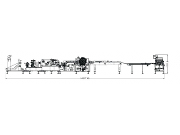 خط إنتاج وتغليف مناديل الجيب الورقية بالحزمة، TP-H150/TP-H250 Handkerchief Paper Converting Line (Pocket Pack)