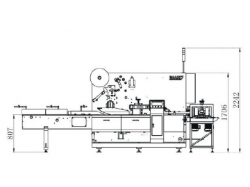 ماكينة تغليف رول ورق التواليت بالقطعة (مناديل الحمام)، TP-R220 Toilet Paper Roll Wrapping Machine (Individual Pack)