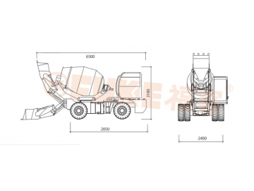 خلاط خرسانة ذاتي التحميل، FK33-30 			 Self Loading Concrete Mixer