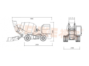 خلاط خرسانة ذاتي التحميل، FK33-55 			 Self Loading Concrete Mixer