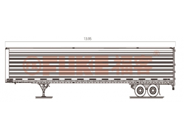 هوبر نصف مقطورة (حاوية)، FK35-1306G 			 Box Body Semi-Trailer