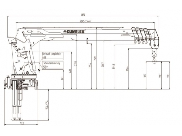 كرين محمول على شاحنة، FK-200E 			 Boom Truck Crane