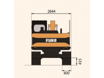 حفار مجنزر (بوكلين جنزير)، FK150-9 			 Crawler Excavator