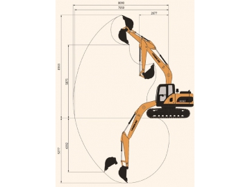 حفار مجنزر (بوكلين جنزير)، FK150-9 			 Crawler Excavator