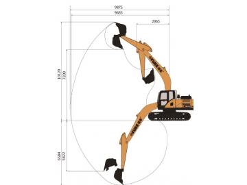 حفار مجنزر (بوكلين جنزير)، FK215-9 			 Crawler Excavator