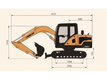 حفار مجنزر (بوكلين جنزير)، FK85-9 			 Crawler Excavator